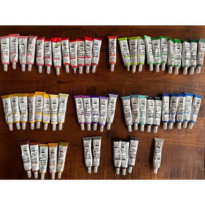 LOT OF 58 Aunt Martha's Ballpoint Embroidery Paint Colors Primary Plus MORE